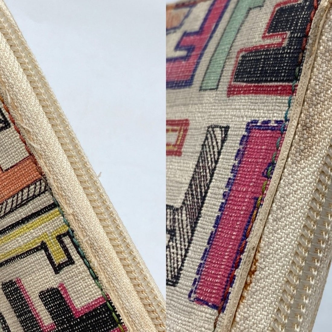 FENDI Zucca pattern multicolor round long wallet D4 - 6