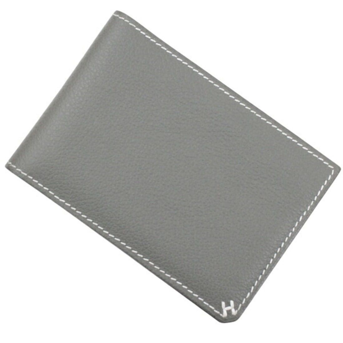 Hermes Bi-fold Wallet, Business Card Holder/Card Case, H-Sellier Horizontal Grey Grimayer Evercolor: --- Catalog ---Category: DesignType: Business card caseColor: GrayGender: MenMaterial: Leather Category: GeneralBrand: HermesCategory: Physical PropertiesSize (HxWxD): 7.5cm x 10.5cm x 1cm / 2.95'' x 