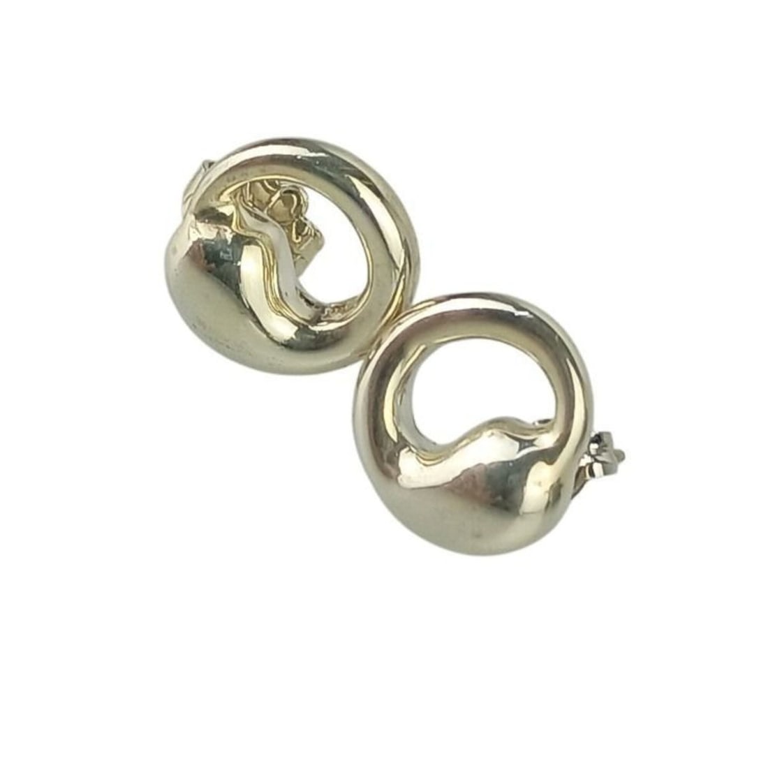 TIFFANY & Co. Tiffany Elsa Peretti Eternal Circle Earrings, Sterling Silver (SV925), Women's (1 of 4)