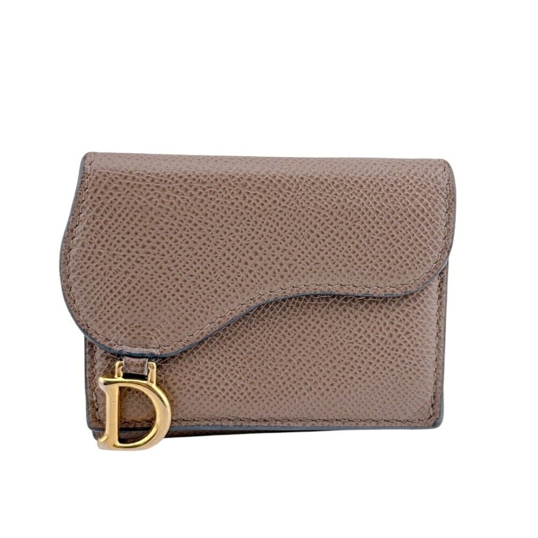 Christian Dior Dior Saddle Compact Mini Tri-fold Wallet, Brown (1 of 11)