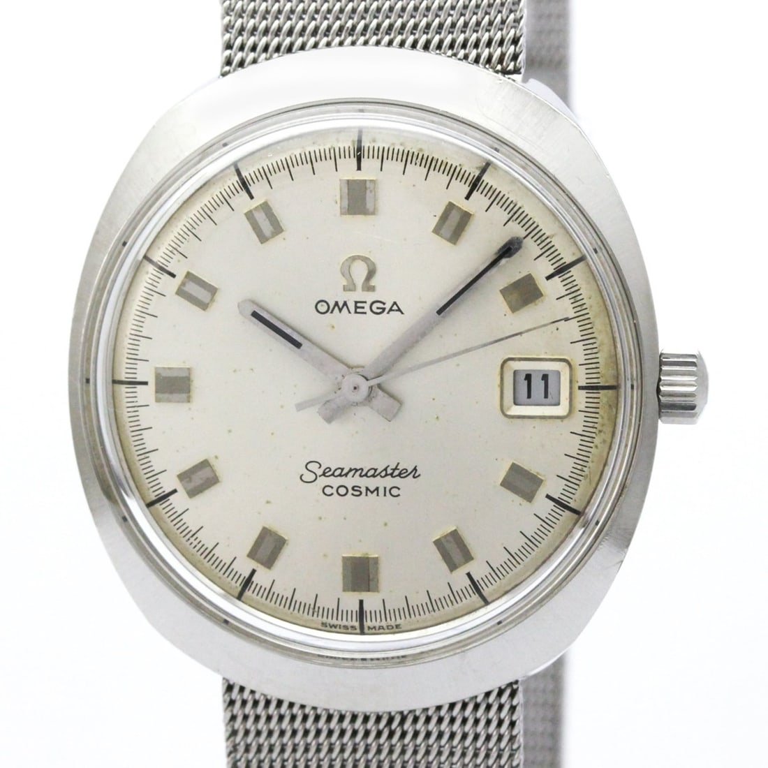OMEGA Seamaster Cosmic Cal 613 Steel Automatic Watch 136.022 Vintage: --- Catalog ---Category: SizeCase Diameter: 35mm / 1.38''Category: DesignType: WristwatchStyle: Dress/FormalGender: MenColor (Dial): SilverMaterial (Band): Stainless steelMaterial (Case): Stainless st