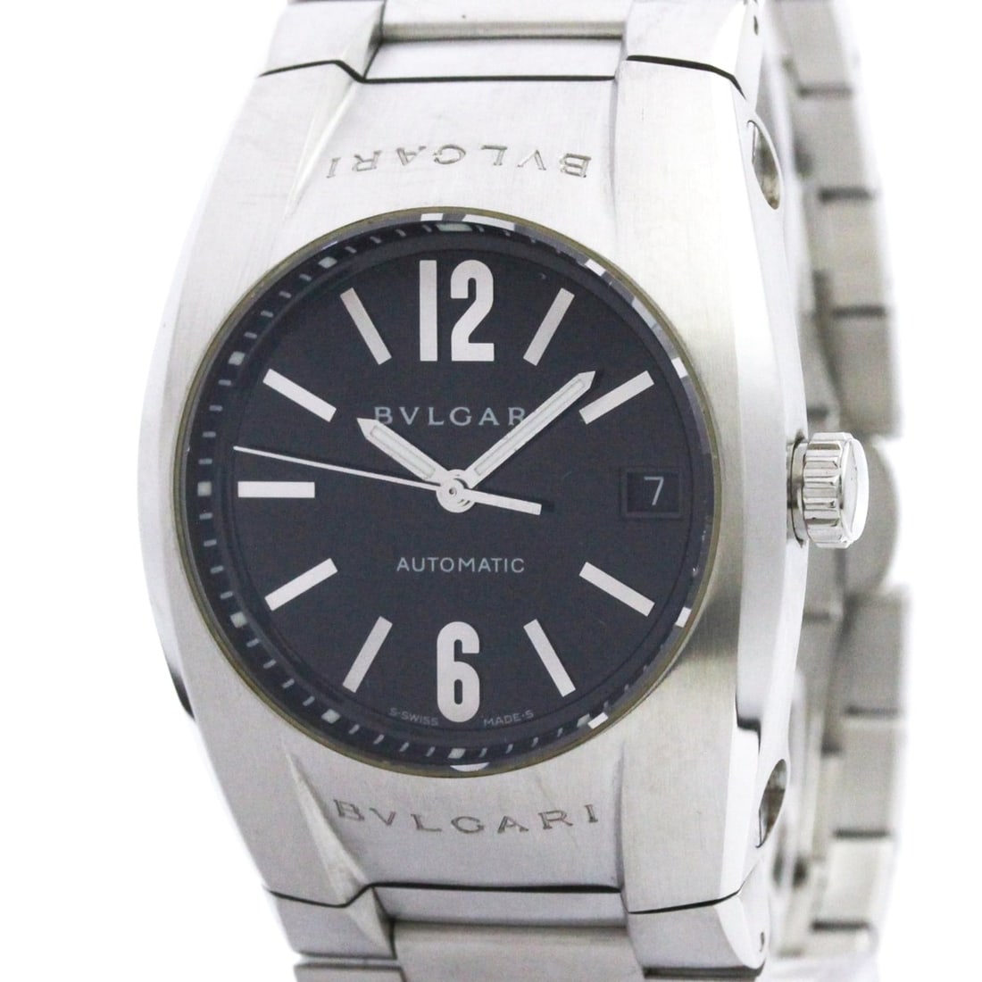 BVLGARI Ergon Chronograph Steel Automatic Unisex Watch EG35S Polished: --- Catalog ---Category: SizeCase Diameter: 35mm / 1.38''Category: DesignType: WristwatchStyle: Dress/FormalGender: UnisexColor (Dial): BlackMaterial (Band): Stainless steelMaterial (Case): Stainless 