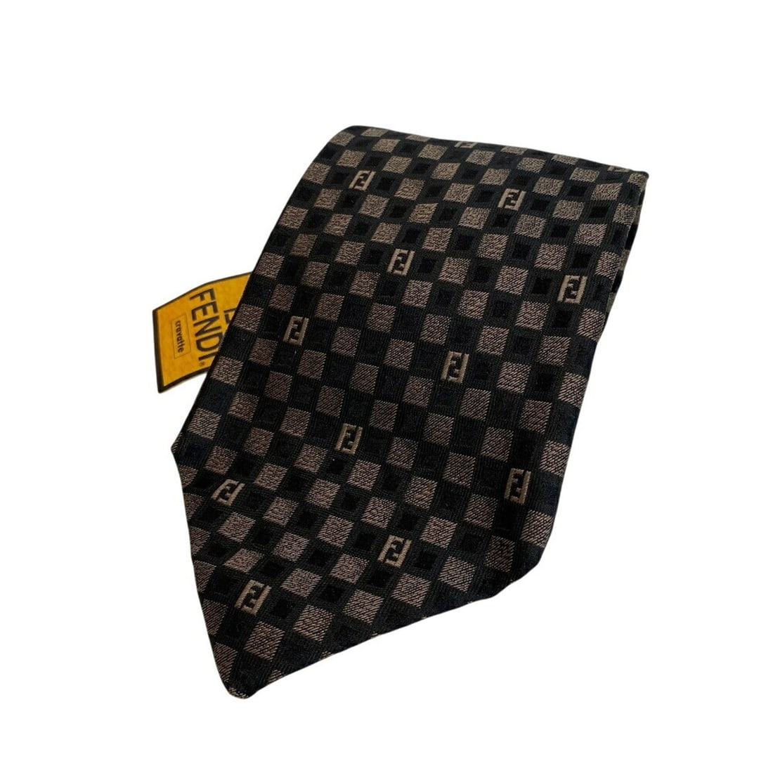 FENDI Zucca Tie, Black: --- Catalog ---Category: DesignType: CravatColor: BlackGender: MenMaterial: Silk Category: GeneralBrand: Fendi--- Item List ---Section: ConditionRanking: Rank NS Never used / display itemCondition: Op