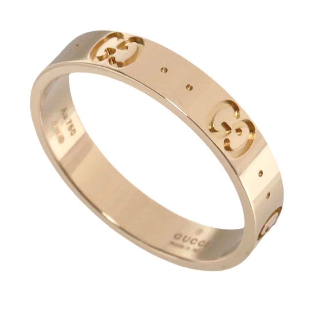 GUCCI 18KPG Pink Gold ICON Ring (152045 J8500 5702) 4.2g Men's & Women's: --- Catalog ---Category: SizeUS Size: 8.5Brand Size: 57Category: DesignType: Band ringGender: Men,WomenMaterial: Pink gold (18K)Category: GeneralMPN: 152045 J8500 5702Brand: GucciCountry of Origin: It
