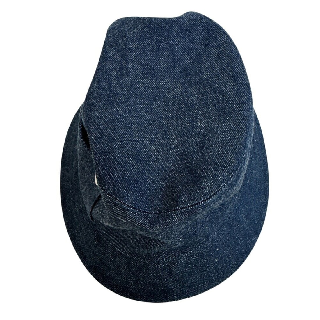 HERMES Elena Sellier Button Hat, Navy - 3