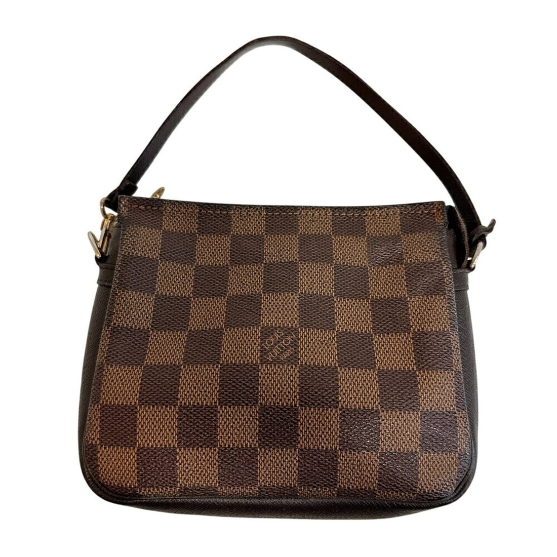 LOUIS VUITTON N51982 Trousse Makeup Damier Brown: --- Catalog ---Category: SizeSize (HxWxD): 14cm x 16cm x 5cm / 5.51'' x 6.29'' x 1.96''Category: DesignType: Wash bagColor: Brown, Damier CanvasGender: WomenMaterial: Leather Category: GeneralMPN: