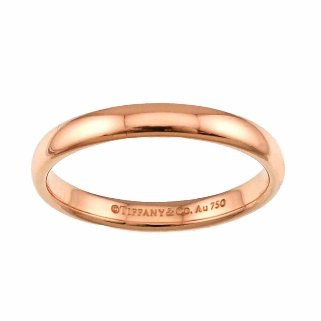 Tiffany & Co. Forever Band 1 Ring, 3mm wide, 18K PG Pink Gold 750.: --- Catalog ---Category: SizeWidth: 3mm / 0.12''JP Size: 15US Size: 7.5Category: DesignType: Band ringGender: WomenMaterial: Pink gold (18K)Category: GeneralBrand: Tiffany--- Item List ---Section: Con