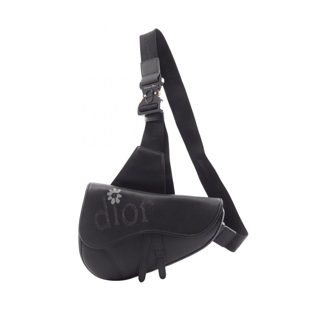 Christian Dior Dior x ERL Saddle Bag, Waist Body Handbag, Leather, Men's, Black (1ADPO093): --- Catalog ---Category: SizeSize (HxWxD): 17cm x 27cm x 4cm / 6.69'' x 10.62'' x 1.57''Category: DesignType: Fanny pack, Sling bagColor: BlackGender: MenMaterial: Leather Category: GeneralBrand: Chri