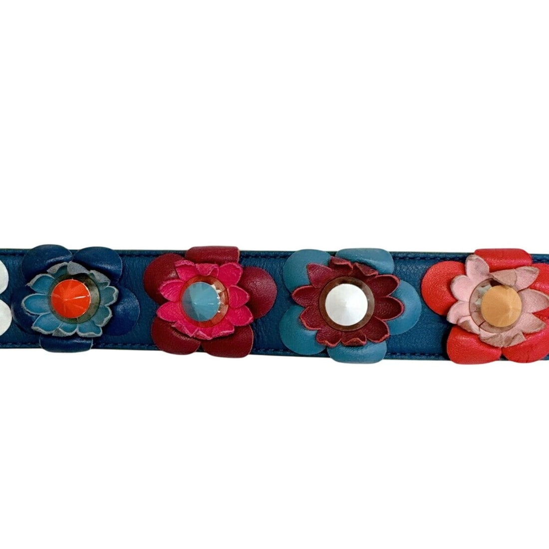 FENDI Flower Strap You Shoulder Strap, Multicolor - 3