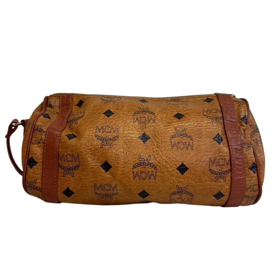 MCM Monogram Leather Shoulder Bag, Brown - 2