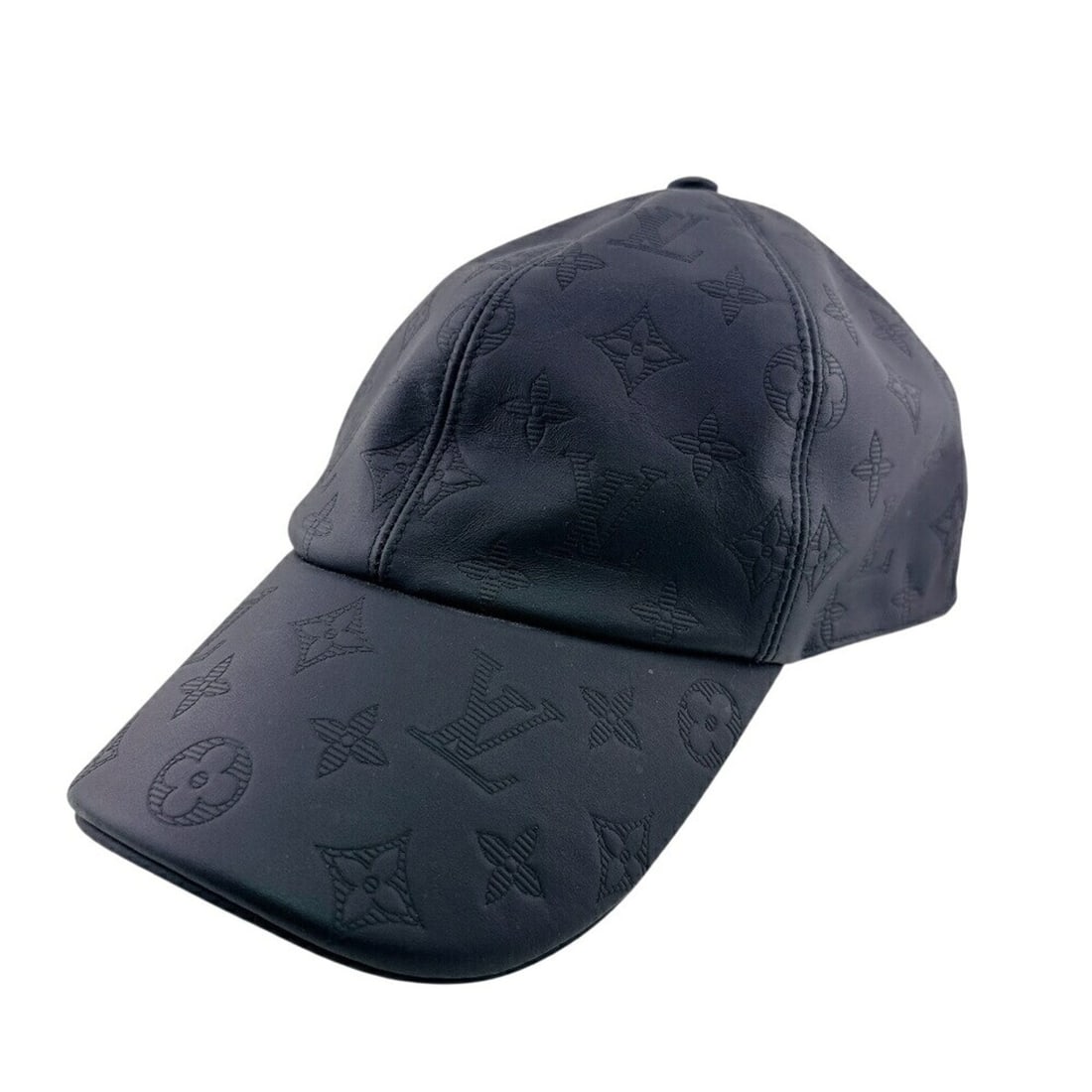 LOUIS VUITTON M76985 Monogram Shadow Cap Black: --- Catalog ---Category: DesignColor: BlackGender: MenMaterial: Leather Category: GeneralMPN: M76985Brand: Louis VuittonCategory: MeasurementsCircumference: 52cm / 20.47''--- Item List ---Section: