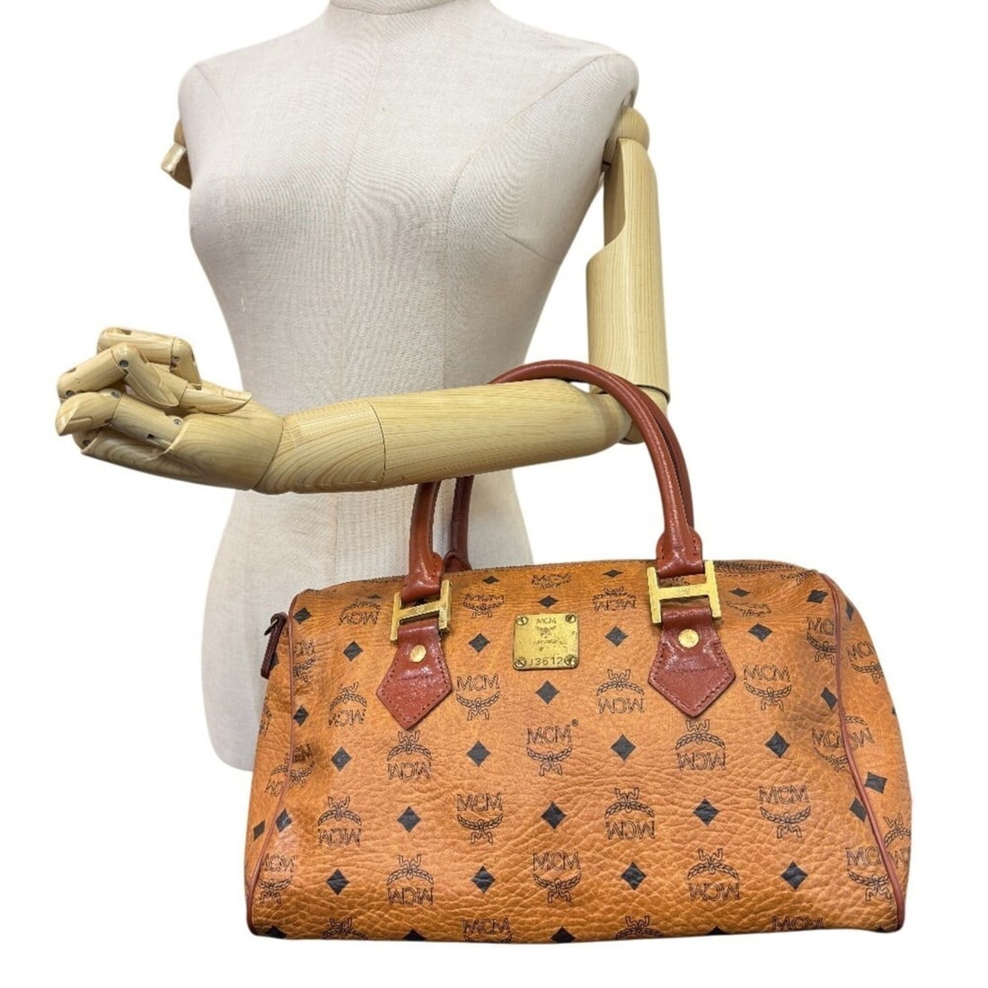 MCM Monogram Leather Brown - 11