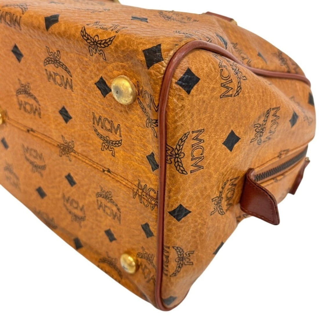 MCM Monogram Leather Brown - 4
