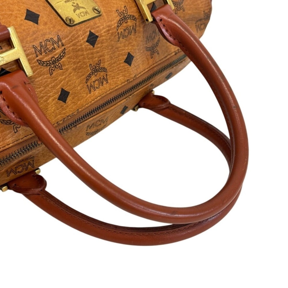 MCM Monogram Leather Brown - 6