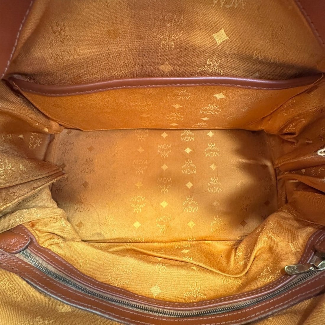 MCM Monogram Leather Brown - 7