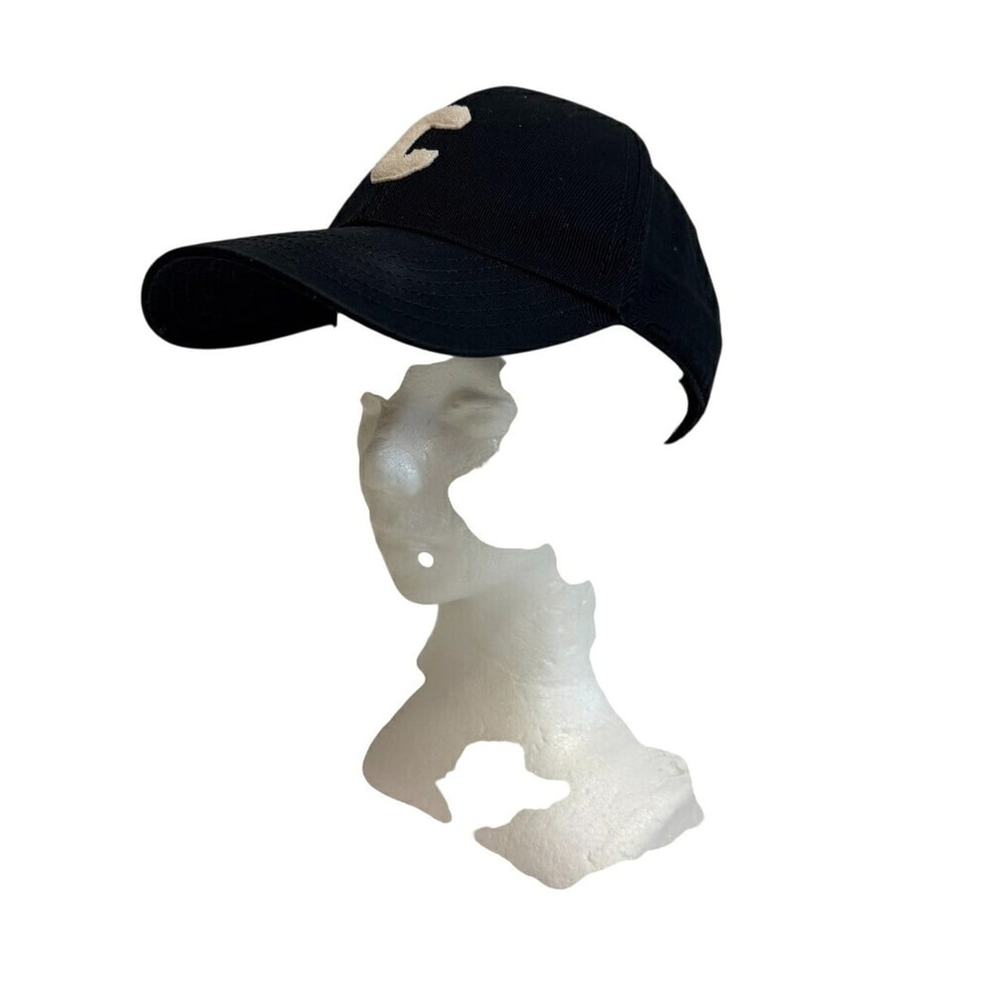 CELINE 2AUY8969P C Initial Baseball Cap Black - 11