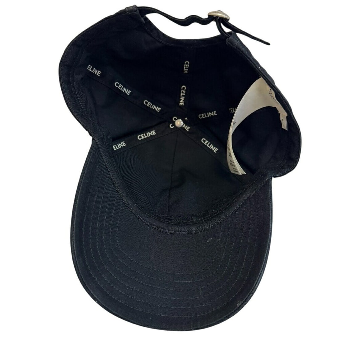 CELINE 2AUY8969P C Initial Baseball Cap Black - 6
