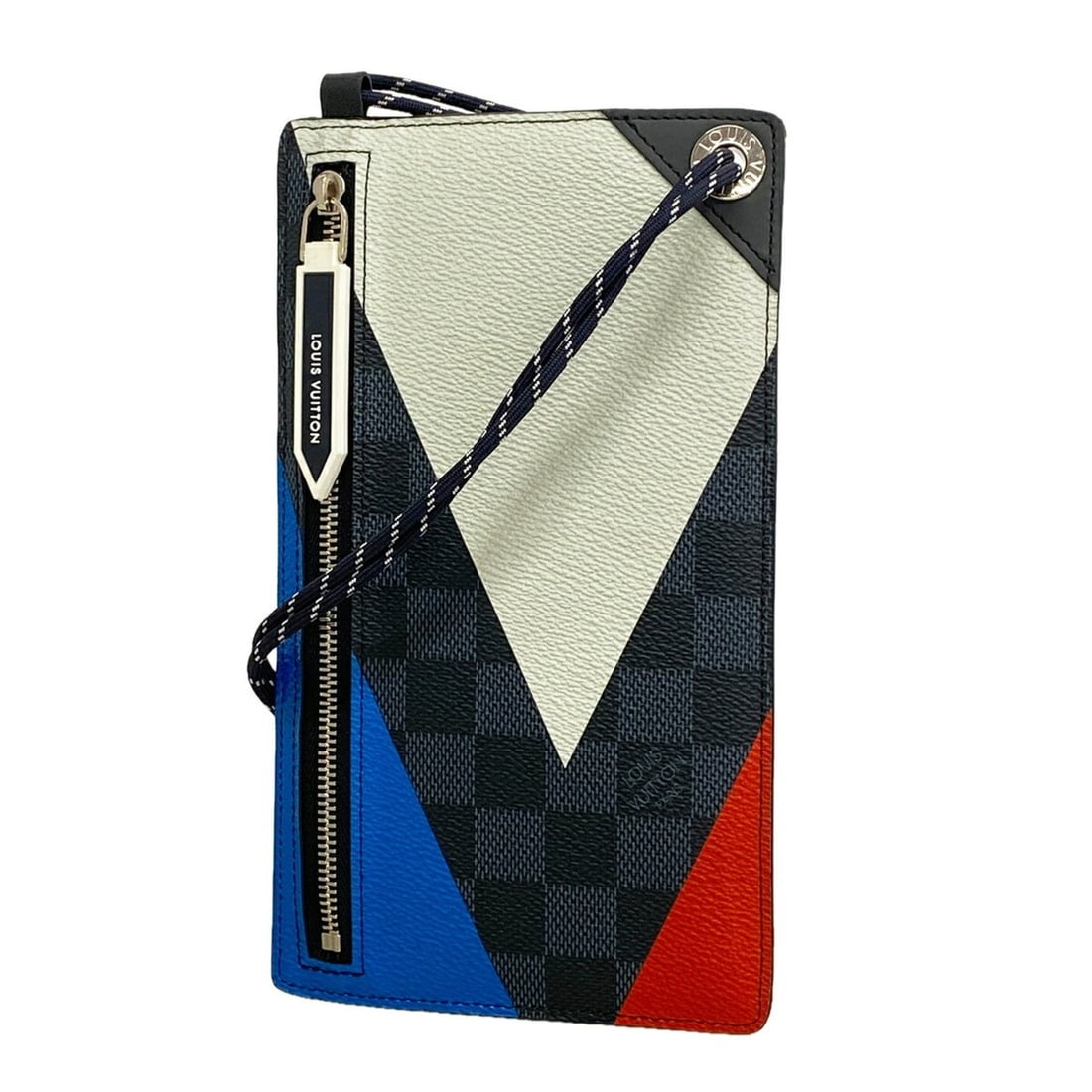 Louis Vuitton Damier Cobalt America's Cup Pochette Phone N41630 Black Men's: --- Catalog ---Category: SizeSize (HxWxD): 20.5cm x 12cm x 1cm / 8.07'' x 4.72'' x 0.39''Category: DesignType: PochetteColor: BlackGender: MenCategory: GeneralMPN: N41630Brand: Louis Vuitton--- Item