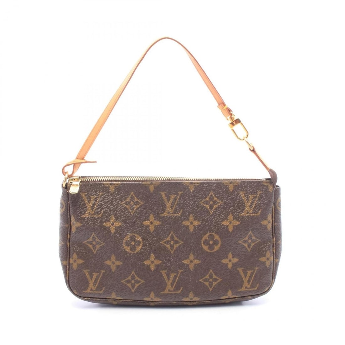 Louis Vuitton Pochette Accessoires Monogram Handbag, Coated Canvas Leather, Women's, Brown, M51980: --- Catalog ---Category: SizeSize (HxWxD): 13cm x 21cm x 3cm / 5.11'' x 8.26'' x 1.18''Category: DesignType: HandbagColor: BrownGender: WomenMaterial: PVC , Coated canvas , Leather Category: GeneralBr