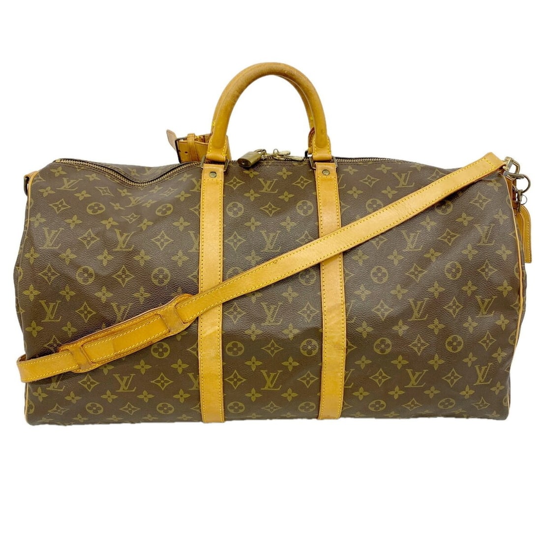 Louis Vuitton Bags - Boston Monogram Keepall Bandoulière 55 M41414 Brown Men's & Women's: --- Catalog ---Category: SizeSize (HxWxD): 31cm x 55cm x 26cm / 12.2'' x 21.65'' x 10.23''Category: DesignType: Boston bagColor: BrownGender: Men,WomenCategory: GeneralMPN: M41414Brand: Louis Vuitton-