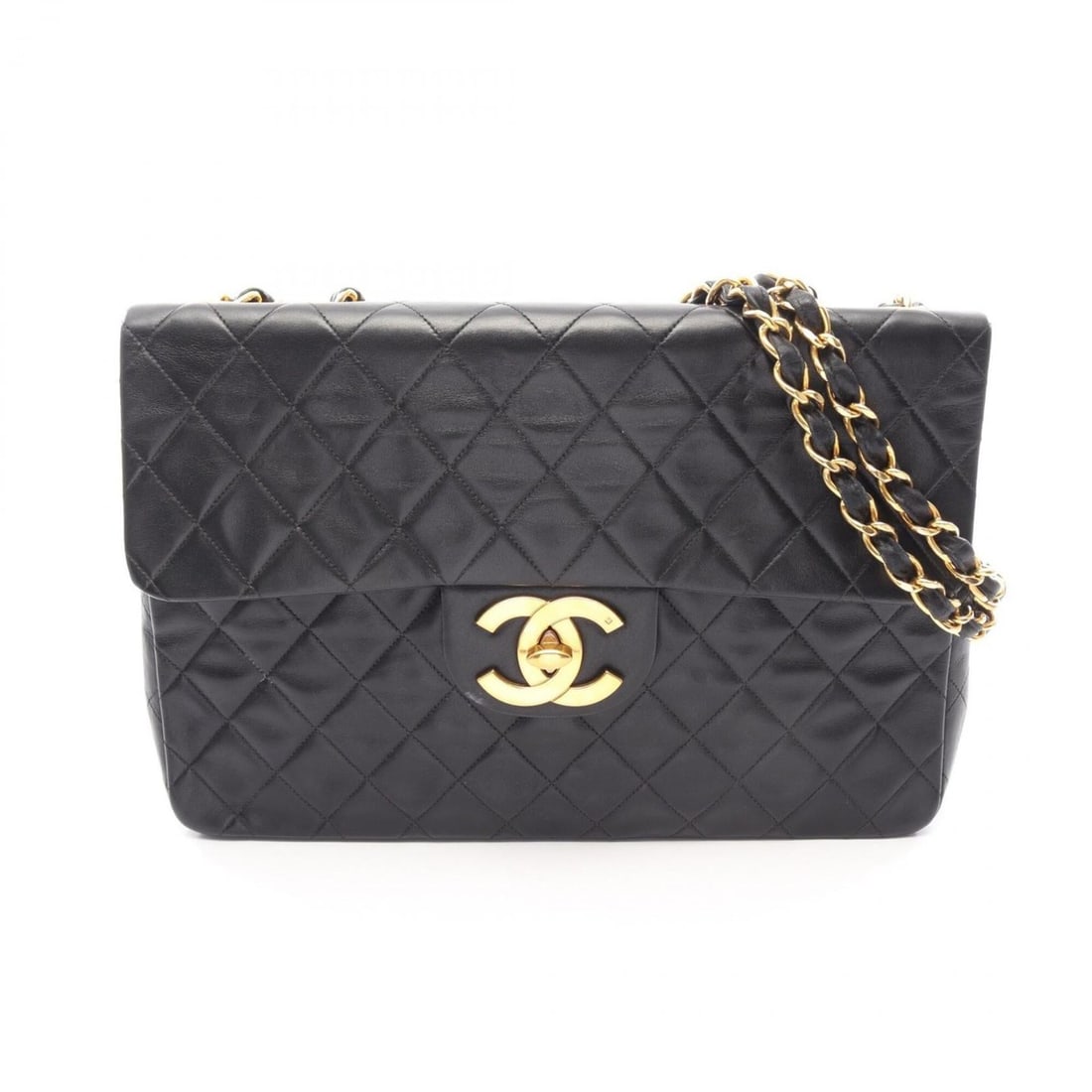 Chanel CHANEL Large Matelassé 34 Single Flap Shoulder Bag Handbag Lambskin (Sheepskin) Women's: --- Catalog ---Category: SizeSize (HxWxD): 22cm x 34cm x 9.5cm / 8.66'' x 13.38'' x 3.74''Category: DesignType: Handbag, Shoulder bagColor: BlackGender: WomenMaterial: Leather Hardware Color: GoldLeat