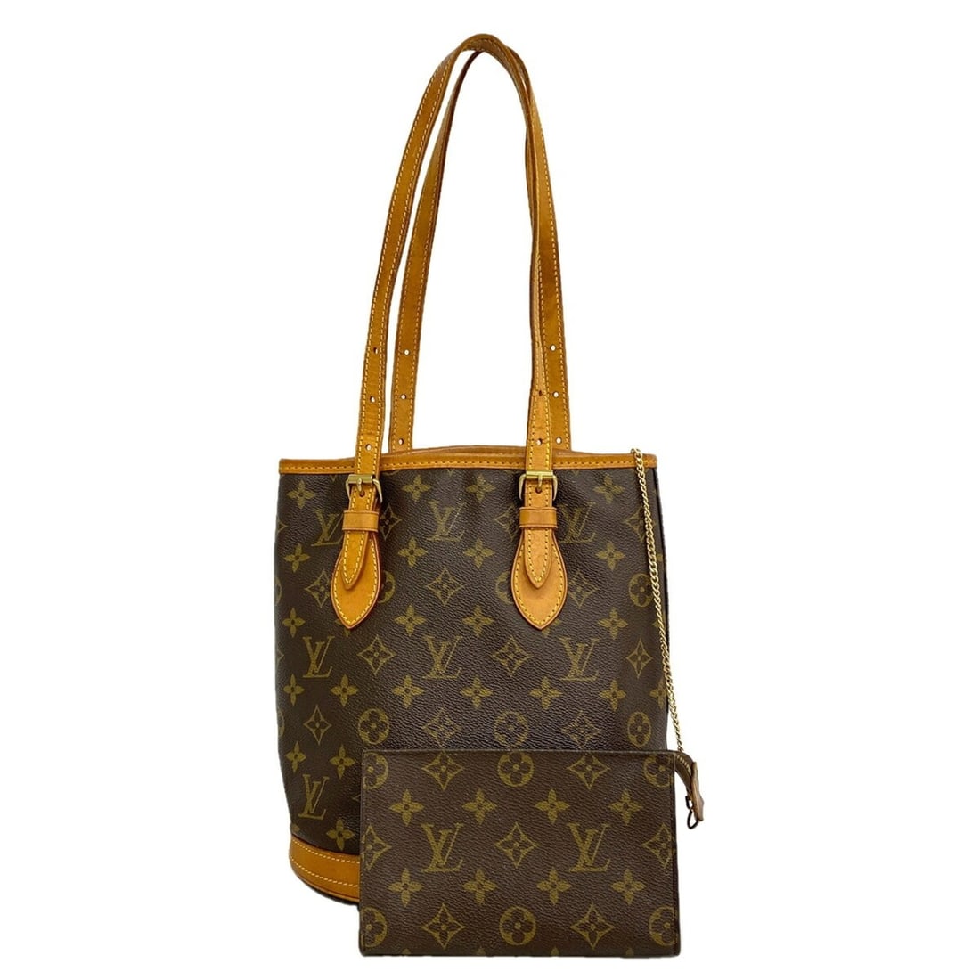Louis Vuitton Monogram Bucket PM Tote Bag M42238 Brown (Women's): --- Catalog ---Category: SizeSize (HxWxD): 26cm x 23cm x 16cm / 10.23'' x 9.05'' x 6.29''Category: DesignType: Tote bagColor: BrownGender: WomenCategory: GeneralMPN: M42238Brand: Louis Vuitton--- Item