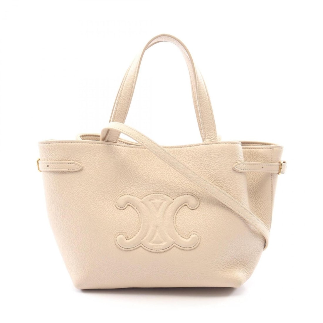 Celine Mini Cabas Anais Cuir Triomphe 2-Way Tote Bag Handbag Leather Women's Ivory 118613ENY02PA: --- Catalog ---Category: SizeSize (HxWxD): 18.5cm x 20.5cm x 9cm / 7.28'' x 8.07'' x 3.54''Category: DesignType: Handbag, Tote bagColor: IvoryGender: WomenMaterial: Leather Category: GeneralMPN: 11861