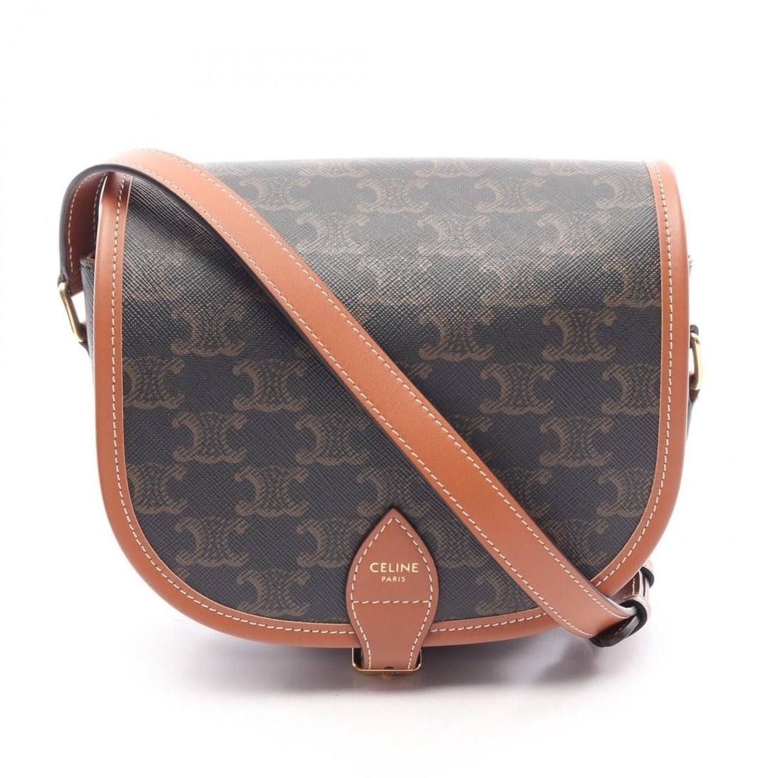 Celine CELINE Folco Medium Bag Triomphe Shoulder Handbag Coated Canvas Leather Women's Black/Brown: --- Catalog ---Category: SizeSize (HxWxD): 16cm x 18.5cm x 7cm / 6.29'' x 7.28'' x 2.75''Category: DesignType: Handbag, Shoulder bagColor: Black, BrownGender: WomenMaterial: Coated canvas , PVC , Leat