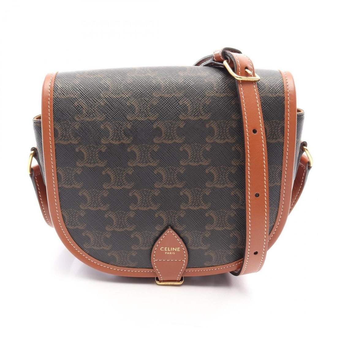 Celine CELINE Folco Medium Bag Triomphe Shoulder Handbag Coated Canvas Leather Women's Black/Brown: --- Catalog ---Category: SizeSize (HxWxD): 16cm x 18.5cm x 7cm / 6.29'' x 7.28'' x 2.75''Category: DesignType: Handbag, Shoulder bagColor: Black, BrownGender: WomenMaterial: Coated canvas , PVC , Leat