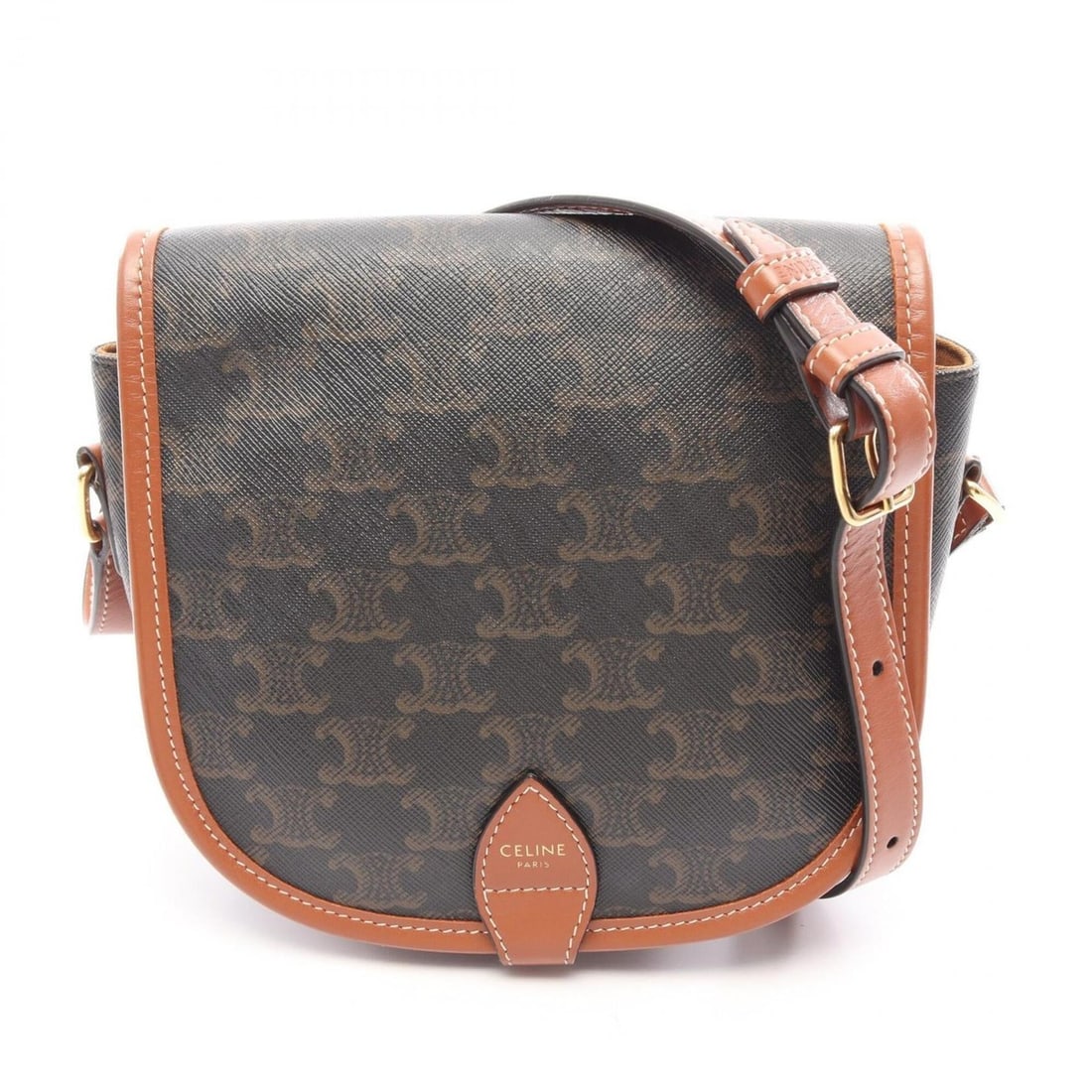 Celine CELINE Folco Medium Bag Triomphe Shoulder Handbag Coated Canvas Leather Women's Black/Brown: --- Catalog ---Category: SizeSize (HxWxD): 16cm x 18.5cm x 7cm / 6.29'' x 7.28'' x 2.75''Category: DesignType: Handbag, Shoulder bagColor: Black, BrownGender: WomenMaterial: Coated canvas , PVC , Leat