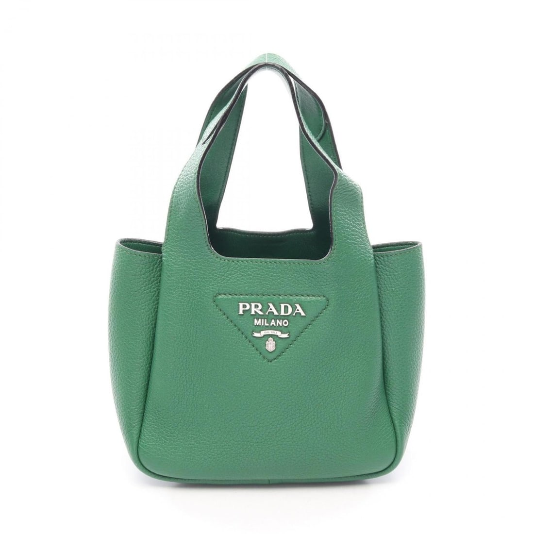 Prada PRADA Liaison Mini Handbag, Leather, Women's, Green, 1BA349: --- Catalog ---Category: SizeSize (HxWxD): 15cm x 17.5cm x 9cm / 5.9'' x 6.88'' x 3.54''Category: DesignType: HandbagColor: GreenGender: WomenMaterial: Leather Category: GeneralMPN: 1BA349Brand: Prada