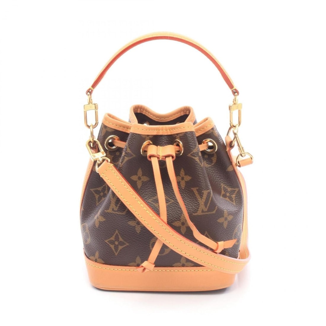 Louis Vuitton Nano Noé Monogram Handbag, Coated Canvas Leather, Women's, Brown, M81266: --- Catalog ---Category: SizeSize (HxWxD): 15cm x 13cm x 10cm / 5.9'' x 5.11'' x 3.93''Category: DesignType: HandbagColor: BrownGender: WomenMaterial: PVC , Leather Category: GeneralMPN: M81266Brand: 