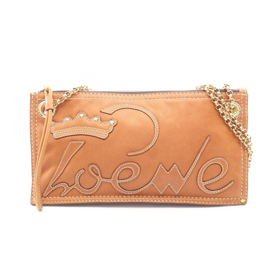 Loewe logo shoulder bag/handbag, leather, women's, brown.: --- Catalog ---Category: SizeSize (HxWxD): 16cm x 30cm x 7cm / 6.29'' x 11.81'' x 2.75''Category: DesignType: Handbag, Shoulder bagColor: BrownGender: WomenMaterial: Leather Category: GeneralBrand: Lo