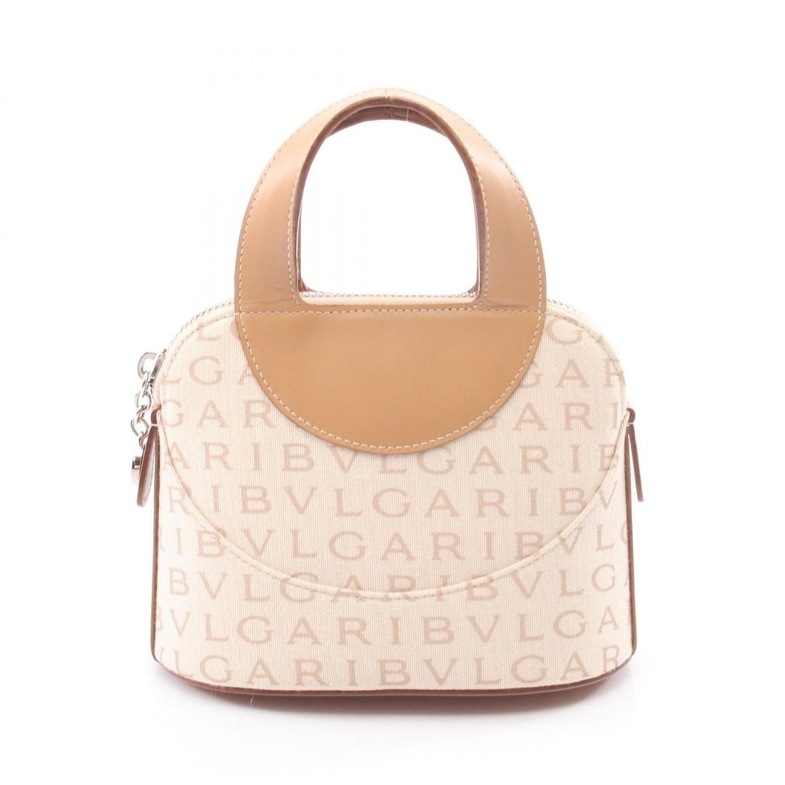 Bvlgari Bulgari Logomania Mini Handbag, Leather and Canvas, Women's, Ivory/Beige: --- Catalog ---Category: SizeSize (HxWxD): 12.5cm x 16cm x 8.5cm / 4.92'' x 6.29'' x 3.34''Category: DesignType: HandbagColor: Beige, IvoryGender: WomenMaterial: Leather Category: GeneralBrand: Bvlgar