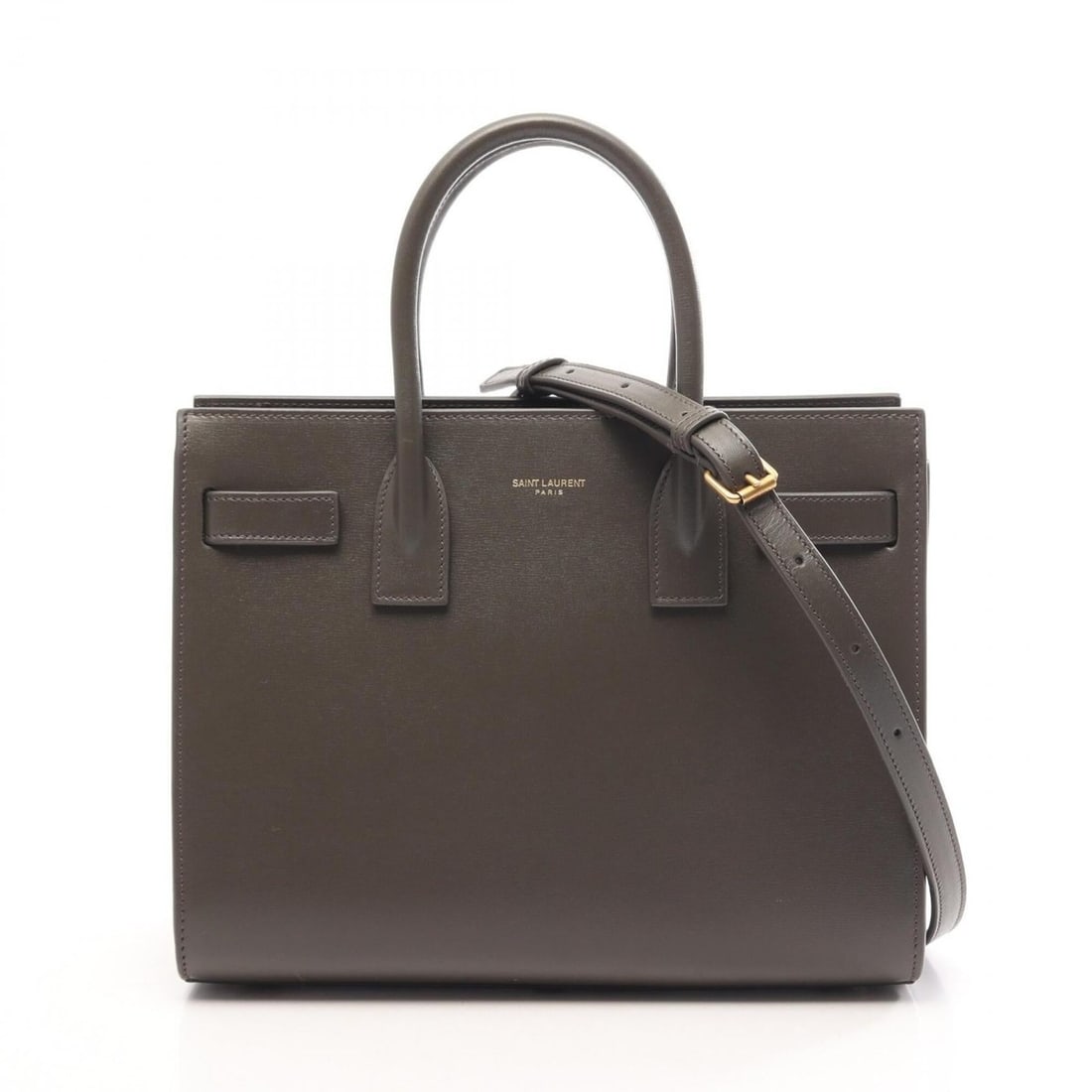 Yves Saint Laurent Saint Laurent Paris Sac de Jour Baby 2-Way Handbag, Leather, Women's, Green,