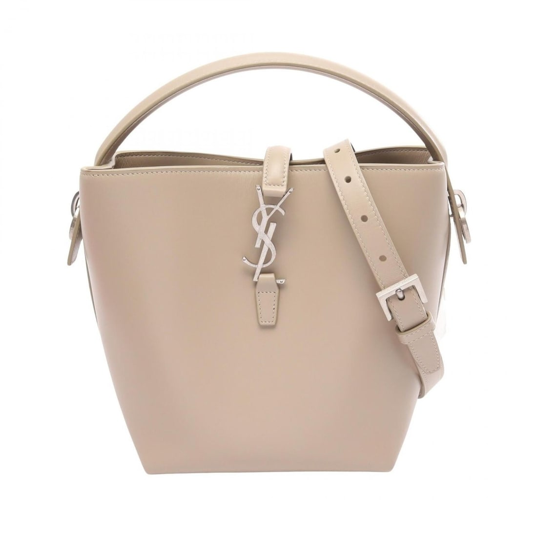 Yves Saint Laurent Saint Laurent Paris LE 37 Small 2-Way Handbag, Leather, Women's, Beige, 749036: --- Catalog ---Category: SizeSize (HxWxD): 19cm x 16cm x 13cm / 7.48'' x 6.29'' x 5.11''Category: DesignType: HandbagColor: BeigeGender: WomenMaterial: Leather Category: GeneralMPN: 749036Brand: Yves 