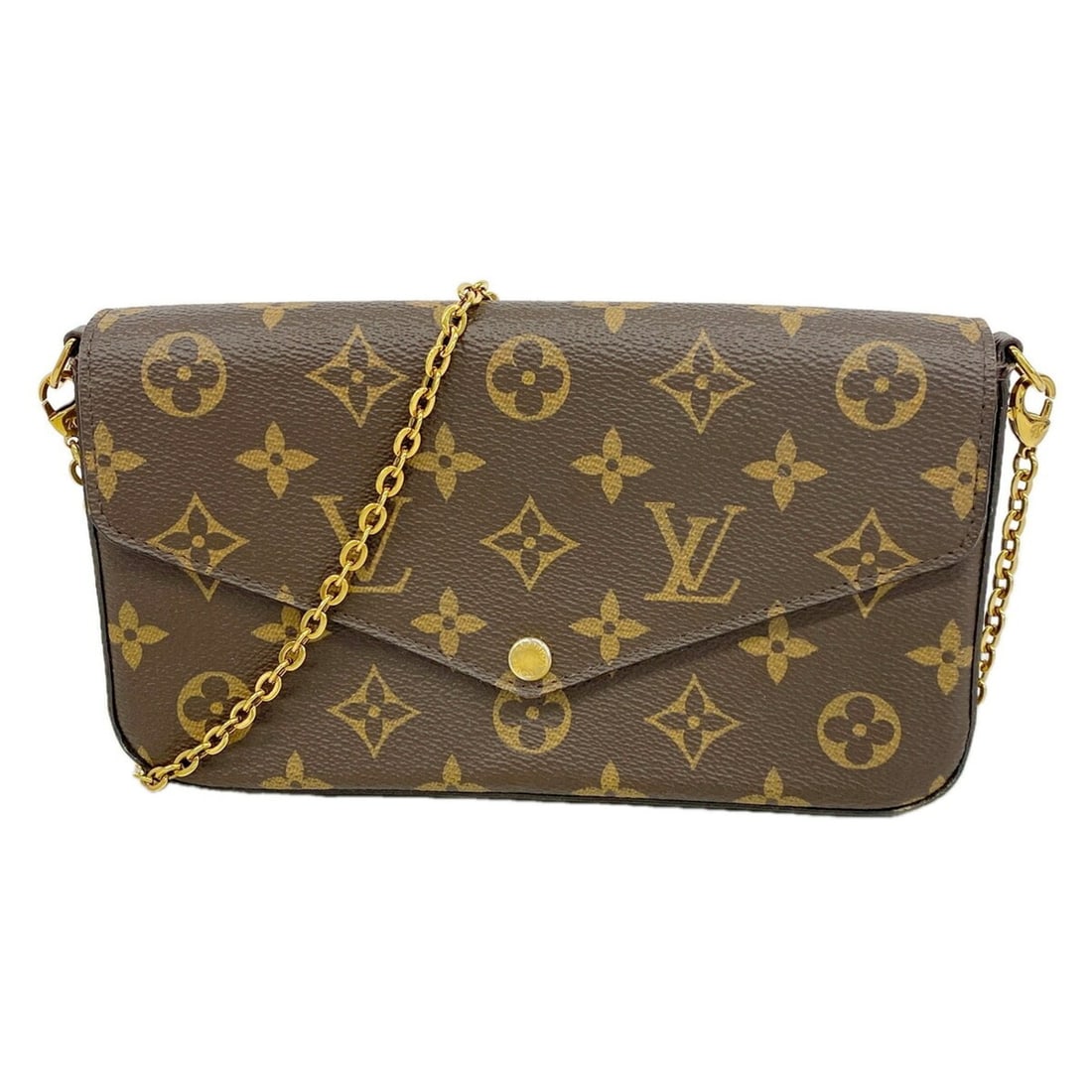 Louis Vuitton Monogram Pochette Felicie M61276 Fuchsia Women's Wallet/Shoulder Wallet OP013544: --- Catalog ---Category: SizeSize (HxWxD): 12cm x 21cm x 3cm / 4.72'' x 8.26'' x 1.18''Category: DesignType: Chain/Shoulder walletColor: FuchsiaGender: WomenCategory: GeneralMPN: M61276Brand: Louis Vu