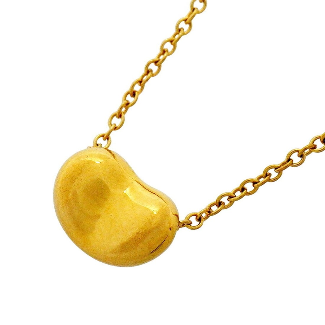 Tiffany & Co. Bean Necklace, 18K Yellow Gold, Women's: --- Catalog ---Category: SizePendant Size: 6.2mm x 9.1mm / 0.24'' x 0.35''Neck Circumference: 41 cm / 16.14''Category: DesignGender: WomenMaterial: Yellow gold (18K)Necklace Type: NecklaceCategory: Ge