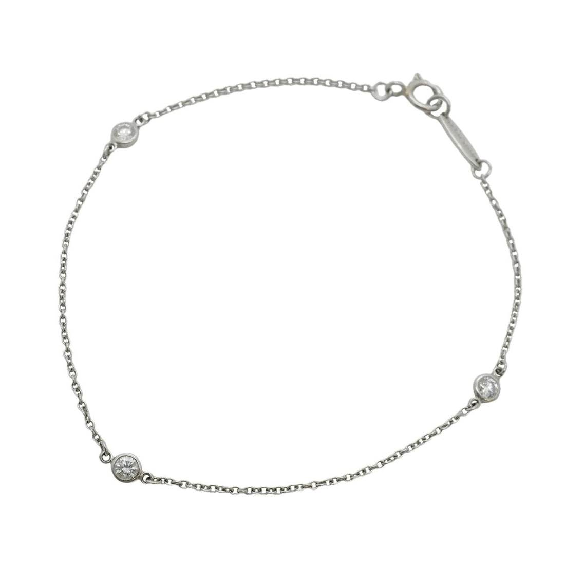 Tiffany & Co. By the Yard Bracelet, 3PD (Pt950) Platinum Diamond, Ladies' (1 of 9)