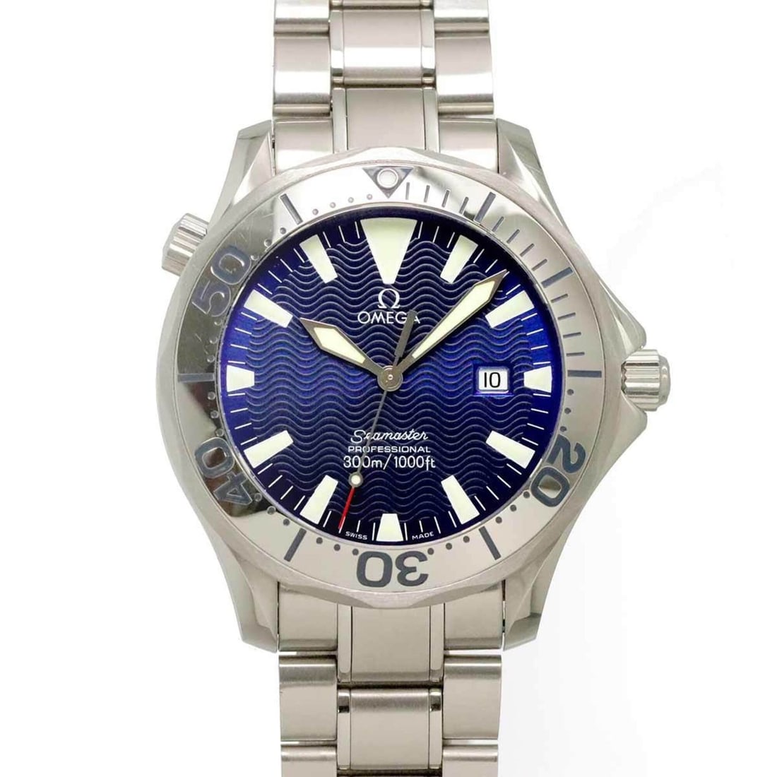 Omega Seamaster 300 Professional 2265 80 Men's Watch, Date, Navy, Quartz Watch: --- Catalog ---Category: SizeWrist Size: 20.5cm / 8.07''Case Diameter: 41mm / 1.61''Category: DesignType: WristwatchGender: MenColor (Dial): NavyMaterial (Band): Stainless steelMaterial (Case): Stainl