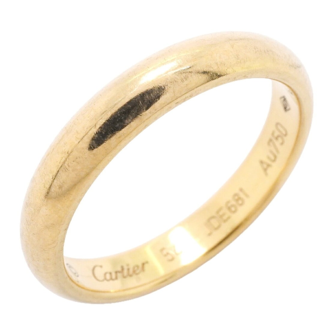 Cartier Classic Ring, 18K Yellow Gold, Size 54, Ladies', P3460525 (1 of 9)