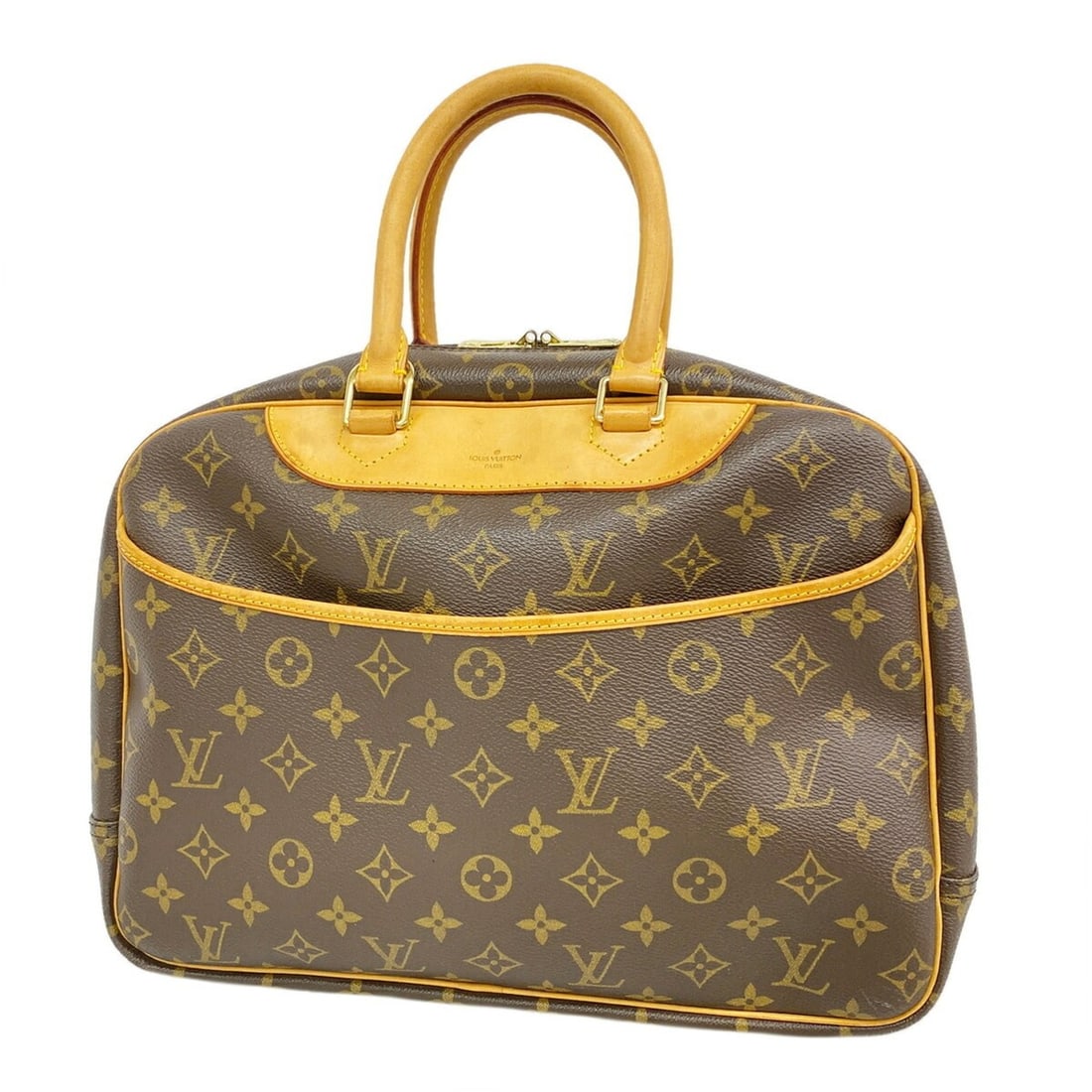 Louis Vuitton Monogram Deauville Handbag M47270 Brown Women's P3452524