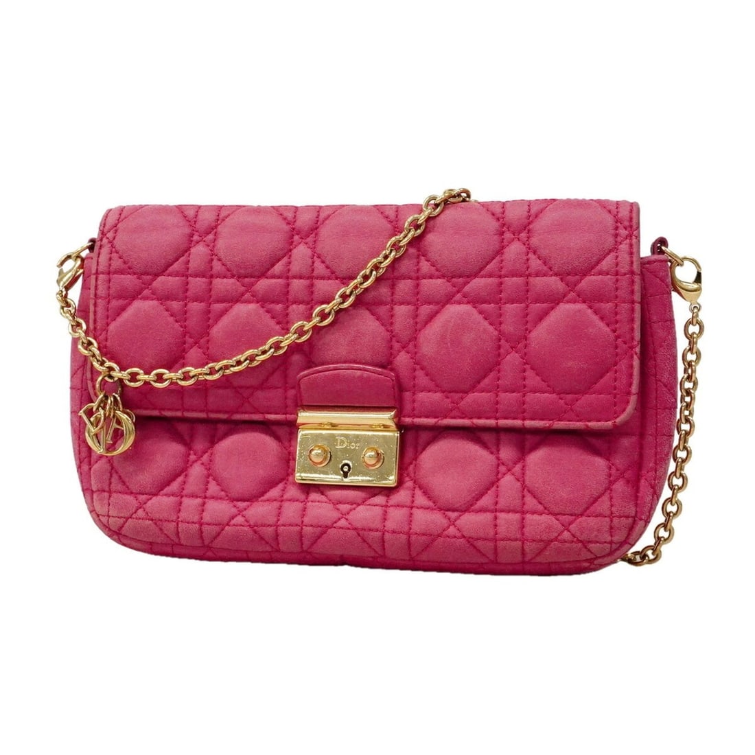 Christian Dior Cannage Shoulder Bag, Leather, Pink, Women's, P3449150: --- Catalog ---Category: SizeSize (HxWxD): 14.5cm x 21.5cm x 4cm / 5.7'' x 8.46'' x 1.57''Category: DesignType: Shoulder bagColor: PinkGender: WomenMaterial: Leather Category: GeneralBrand: Christian 