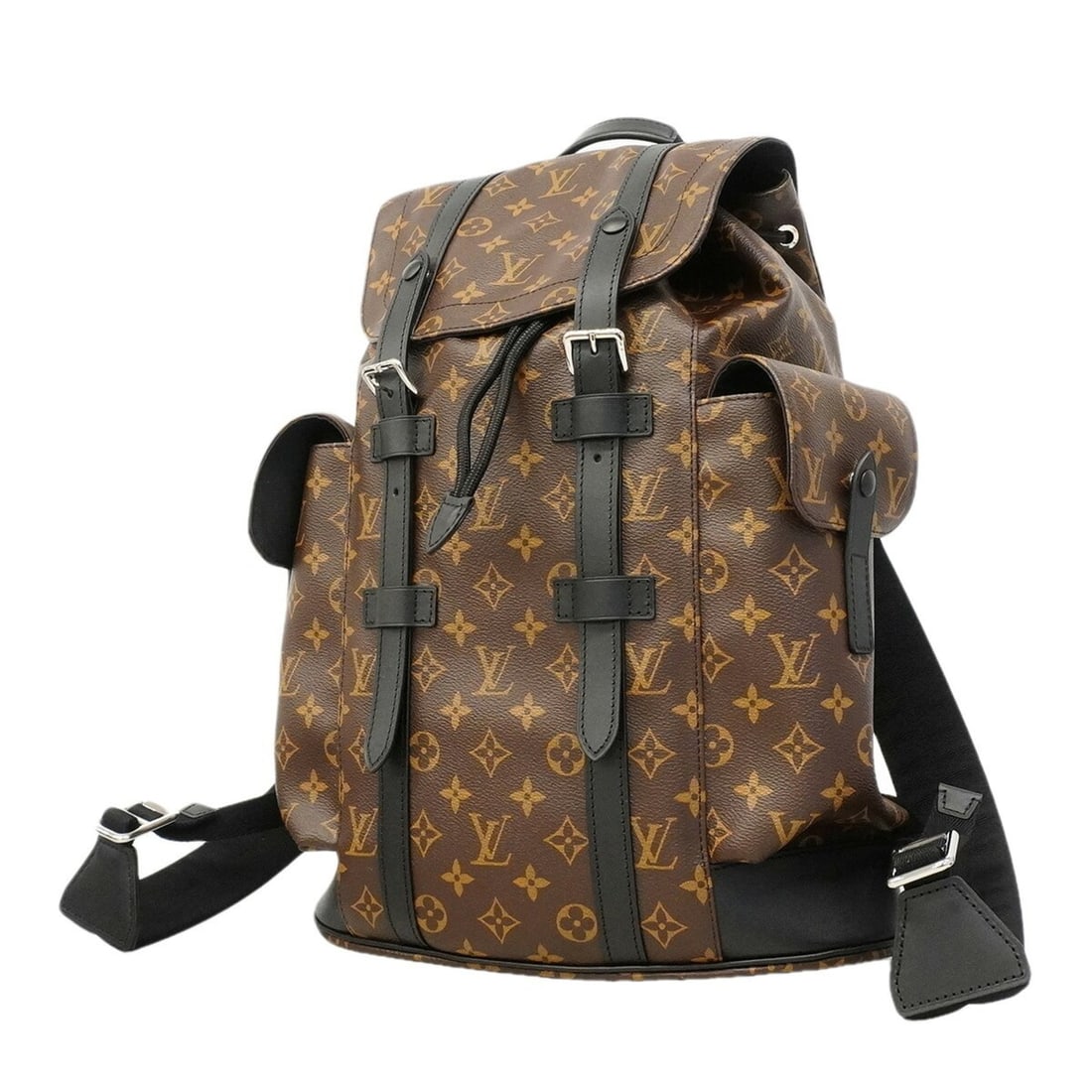 Louis Vuitton Monogram Macassar Christopher MM Backpack (M43735) Brown Men's P3443056 (1 of 8)