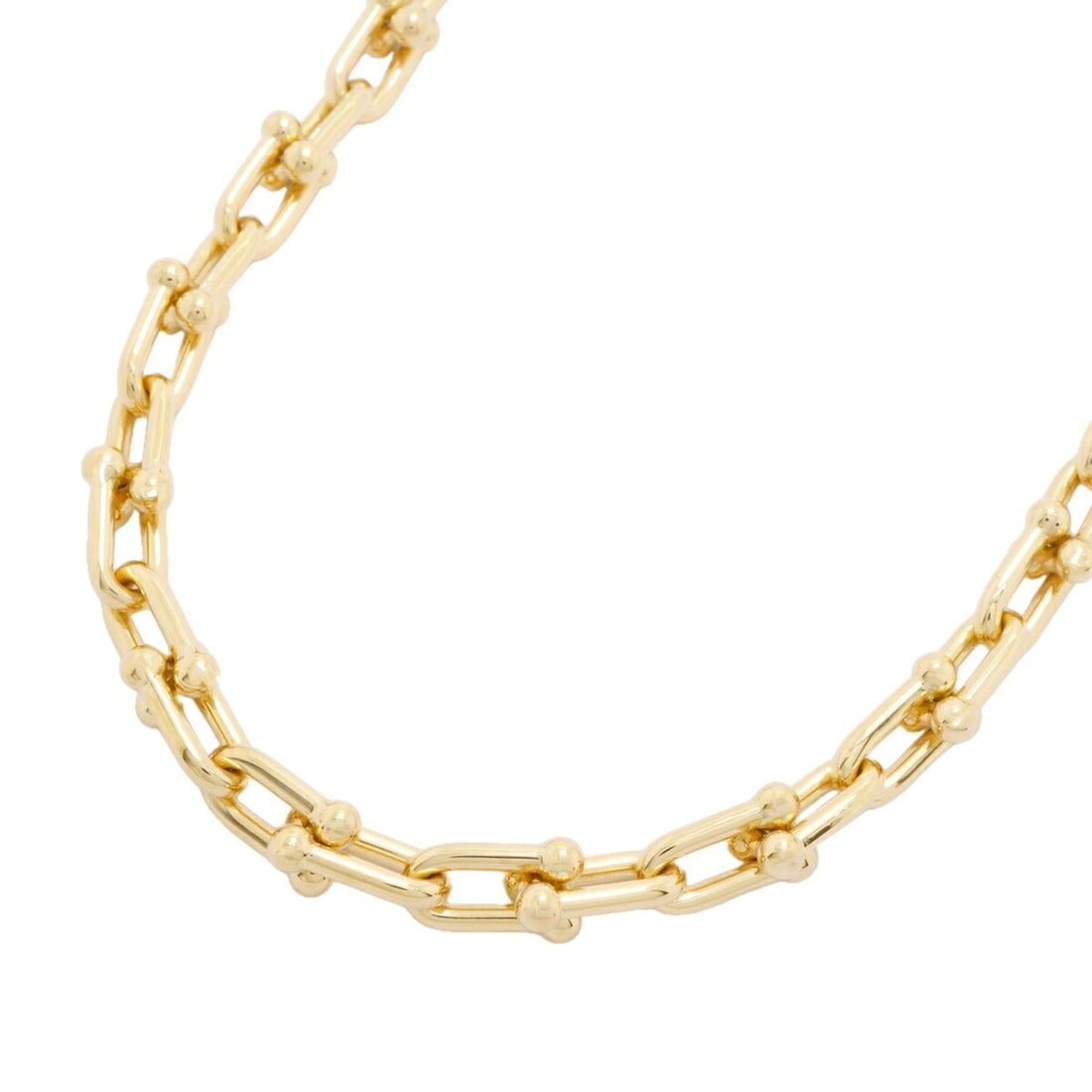 Tiffany & Co. Hardware Small Link Necklace, 18K Yellow Gold, Men's/Women's, P3442968: --- Catalog ---Category: SizeNeck Circumference: 45 cm / 17.71''Category: DesignGender: Men,WomenMaterial: Yellow gold (18K)Necklace Type: NecklaceCategory: GeneralBrand: Tiffany--- Item List ---Secti