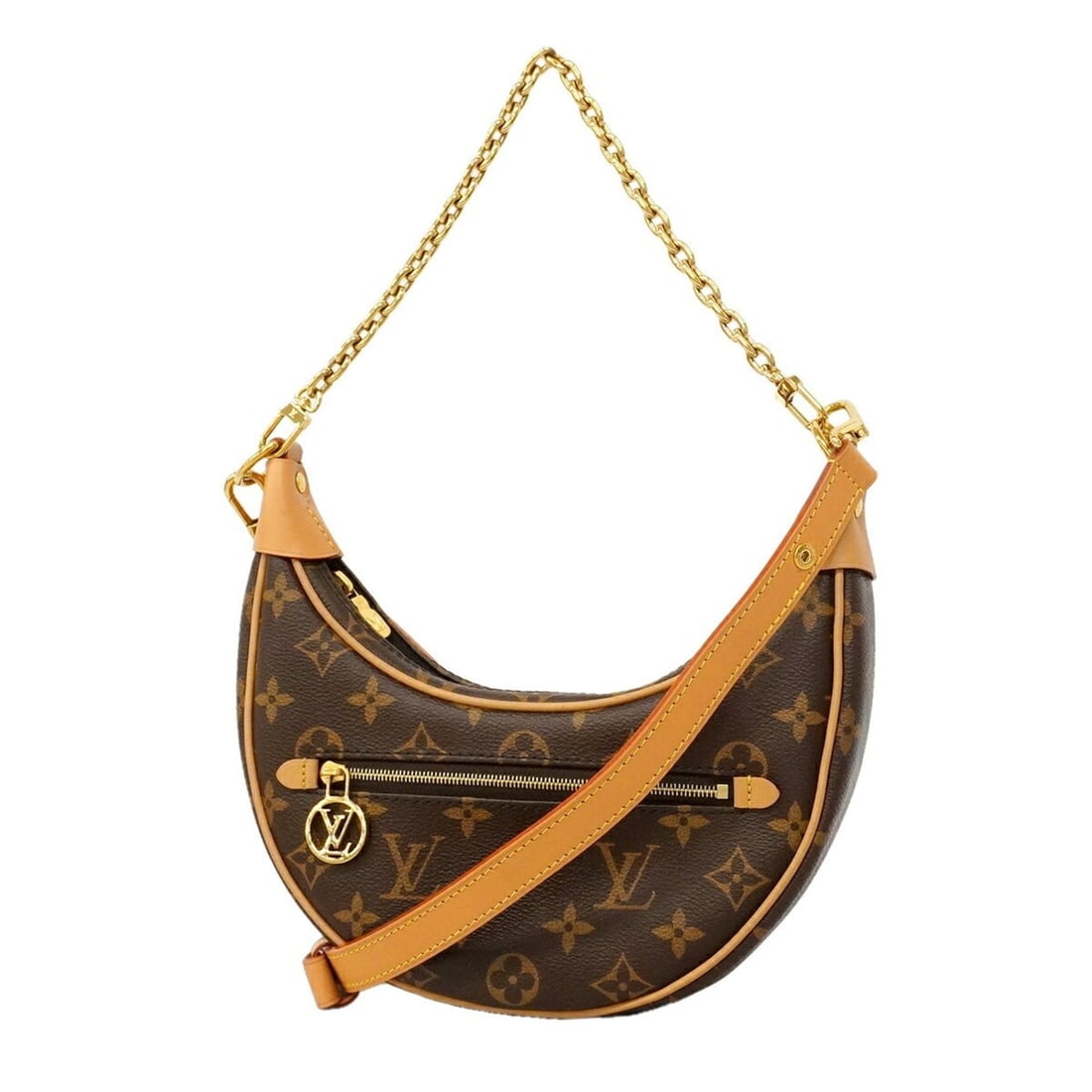 Louis Vuitton Monogram Loop Handbag M81098 Brown 2-way bag for women OP018047 (1 of 13)
