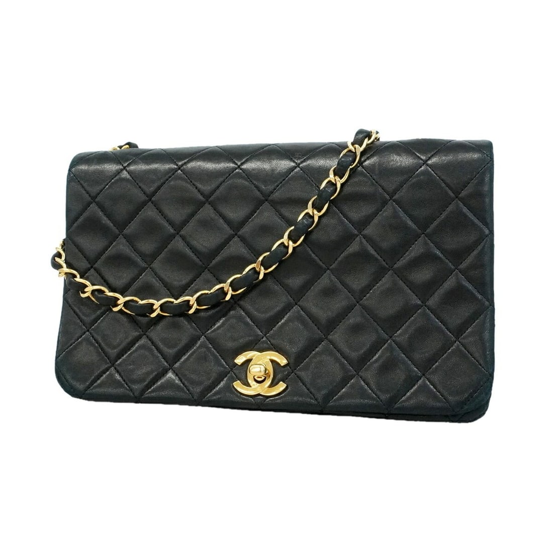 Chanel Matelassé Chain Shoulder Bag, Lambskin, Black, Women's, P3493035: --- Catalog ---Category: SizeSize (HxWxD): 13.5cm x 23cm x 6.5cm / 5.31'' x 9.05'' x 2.55''Category: DesignType: Shoulder bagColor: BlackGender: WomenMaterial: Leather Hardware Color: GoldLeather/Fur 