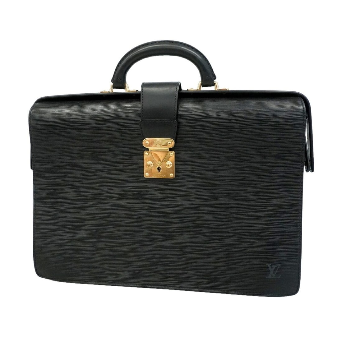 Louis Vuitton Epi Serviette Fermoire Bag M54352 Noir Men's P3492613: --- Catalog ---Category: SizeSize (HxWxD): 30cm x 41cm x 8cm / 11.81'' x 16.14'' x 3.14''Category: DesignType: BriefcaseColor: NoirGender: MenCategory: GeneralMPN: M54352Brand: Louis Vuitton--- Item