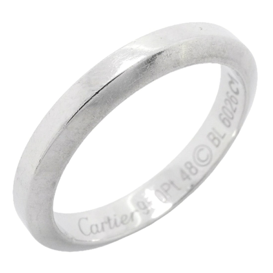 Cartier Declaration Ring, Pt950 Platinum, Size 48, Ladies', P3489111: --- Catalog ---Category: SizeUS Size: 4.5Brand Size: 48Category: DesignType: Band ringGender: WomenMaterial: Platinum 950Category: GeneralBrand: Cartier--- Item List ---Section: ConditionRanking: