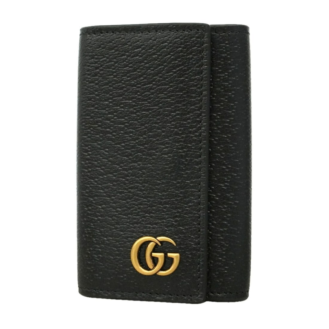 Gucci GG Marmont 435305 Leather Key Case, Black, Men's & Women's, P3486633: --- Catalog ---Category: DesignType: KeycaseColor: BlackGender: Men,WomenMaterial: Leather Category: GeneralMPN: 435305Brand: GucciCategory: Physical PropertiesSize (HxWxD): 11cm x 7.5cm x 2.5cm /